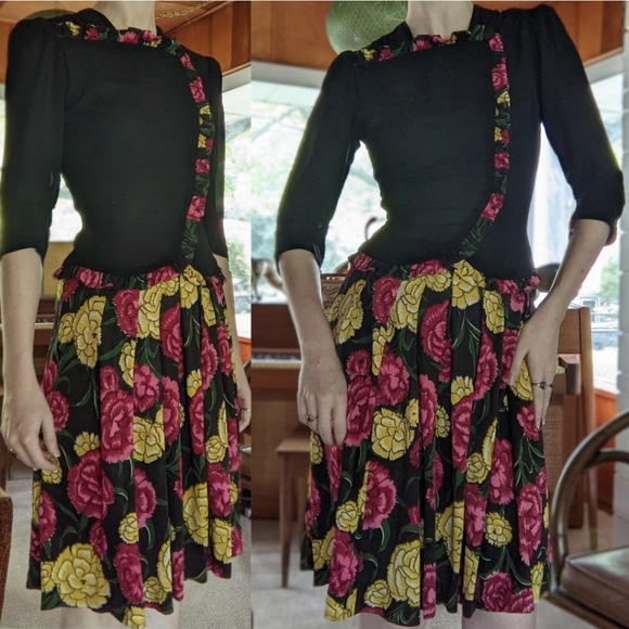 Vintage 1930s 40s Dress - Picture 3 of 4